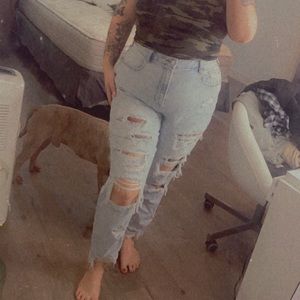 aerie mom jeans